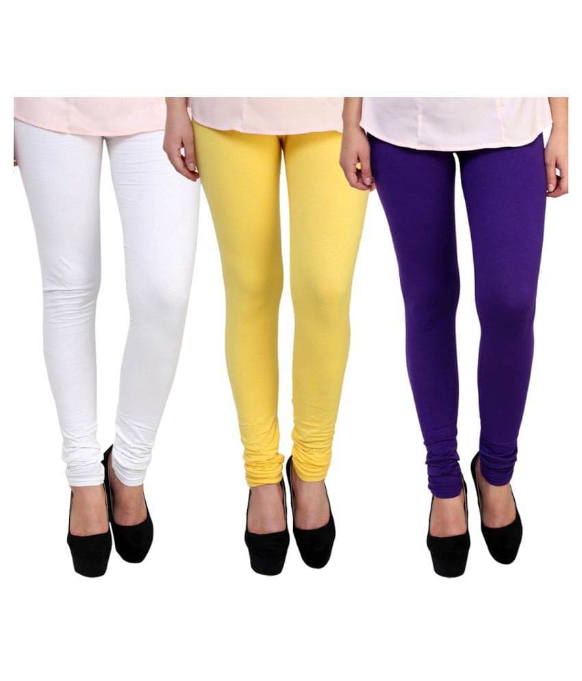     			FnMe Cotton Lycra Pack of 3 Leggings