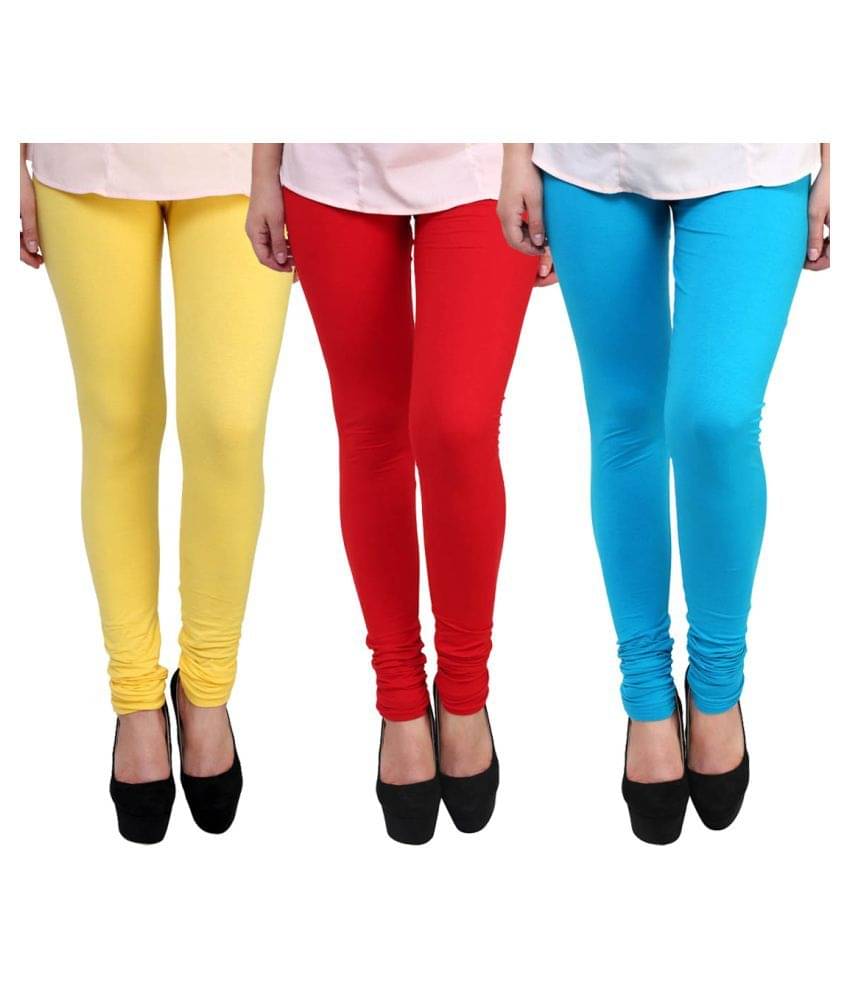     			FnMe Cotton Lycra Pack of 3 Leggings