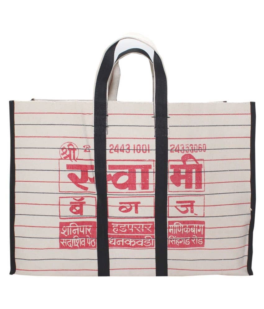 Goodluck Cotton Canvas Grocery Shopping Bag Extra Large Heavy Duty Handcrafted Multipurpose Bag for Grocery Milk Vegetable Storage(16 X 9 X 21)