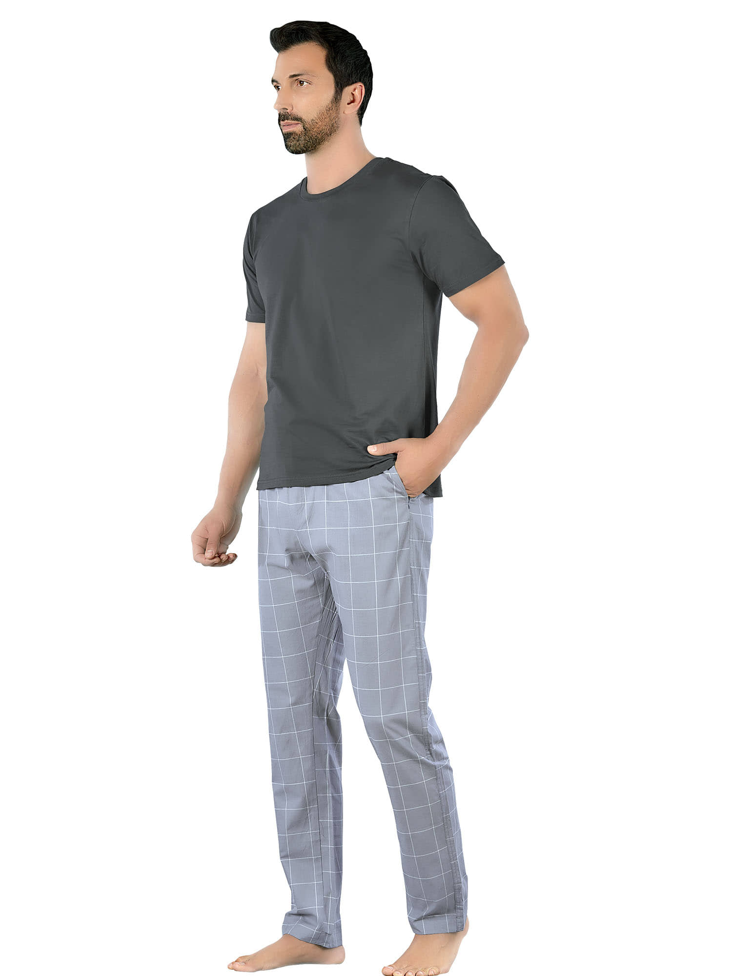 XYXX Pack of 1 Night sets For Men's ( Grey )