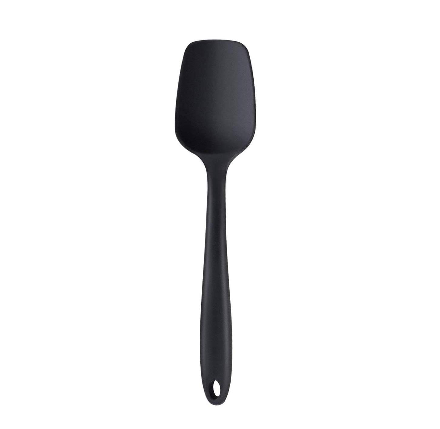     			Baskety Silicone with Stainless Steel Core Heat Resistant Spatula ( Pack of 1, Black)