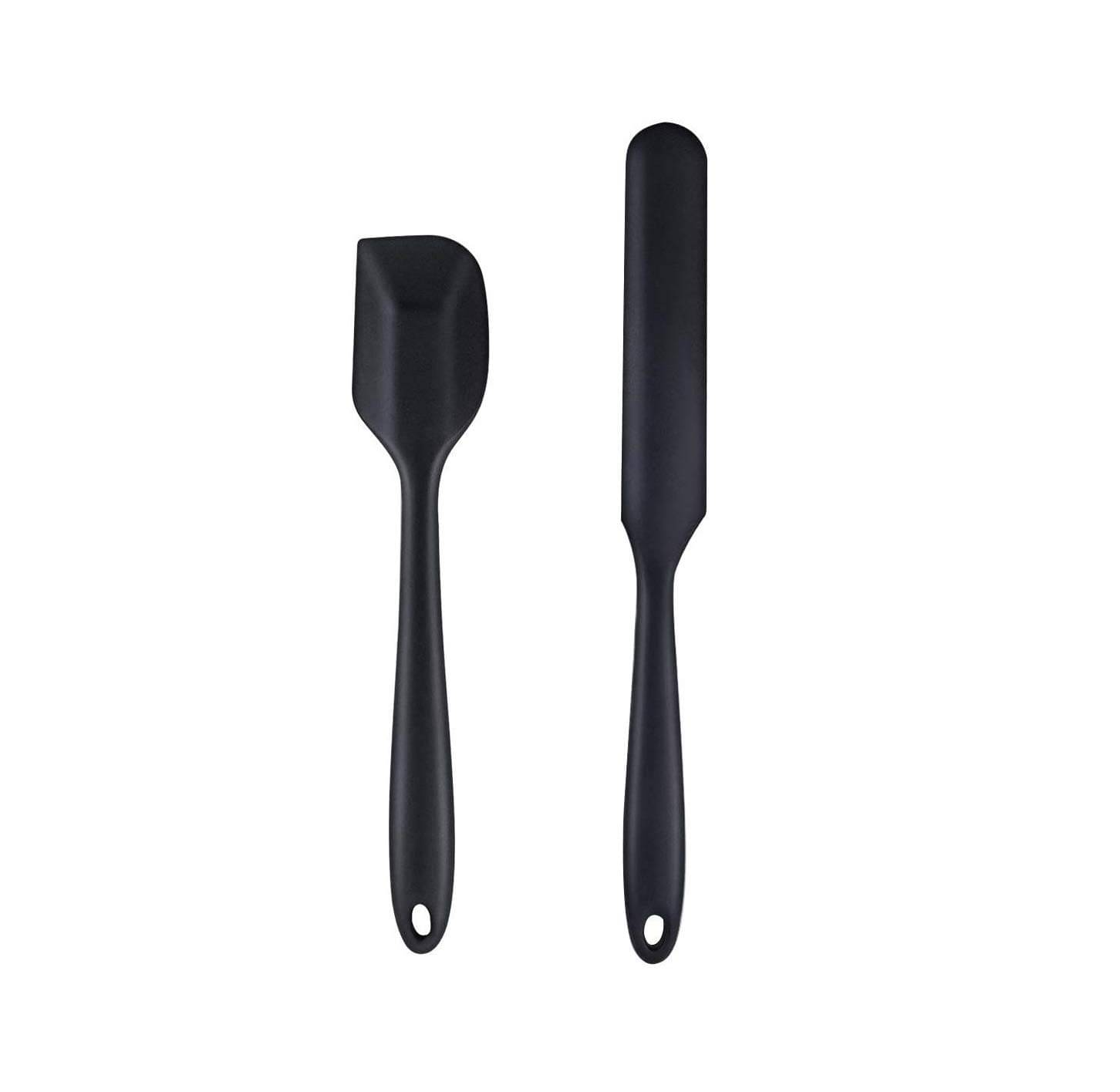     			Baskety Silicone Mixing and Cream Jar Knife Spatula ( Pack of 2,Black )
