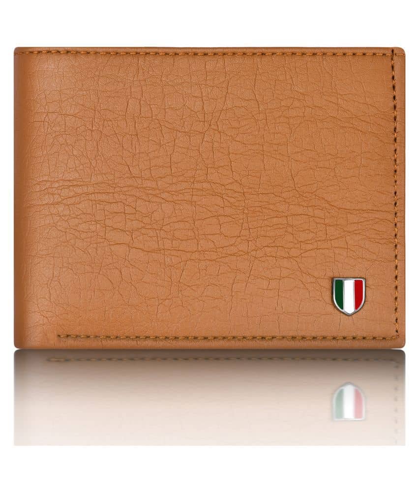 GIOVANNY - Tan Faux Leather Men's Regular Wallet ( Pack of 1 ) - Handbags | Buy online on ZillyBuy