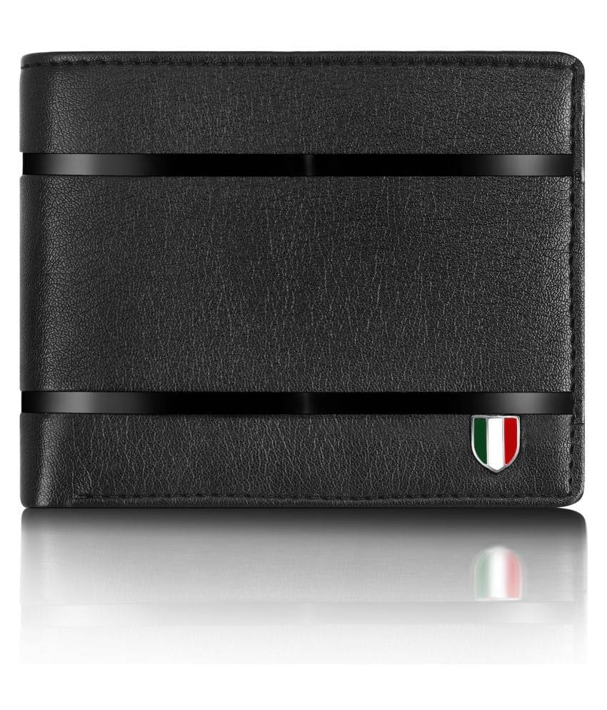     			GIOVANNY - Black Leather Men's Regular Wallet ( Pack of 1 )