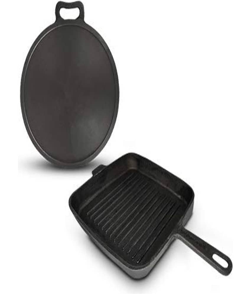 The Indus Valley (Tawa+Grill Pan) 2 Piece Cookware Set - Cookware | Buy online on ZillyBuy