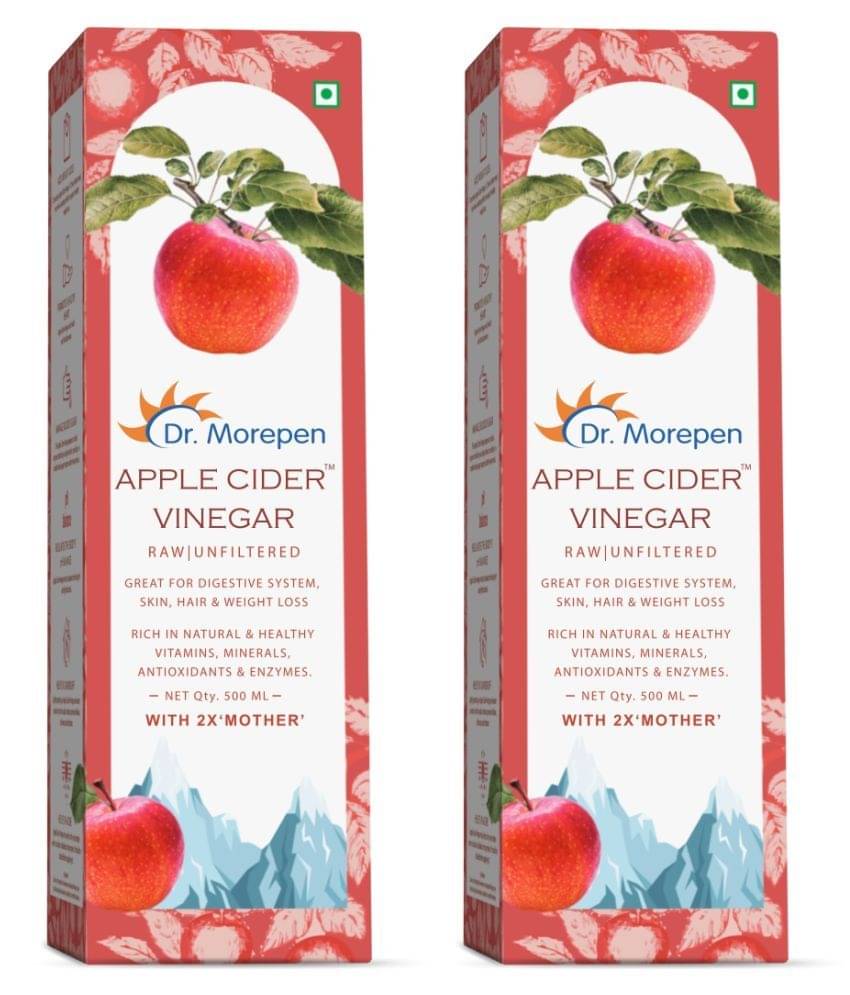 Dr. Morepen Apple Cider Vinegar with Vitamins & Minerals Helps in Weight Loss Pack of 2 (1000 ml) Dr. Morepen Apple Cider Vinegar with Vitamins & Minerals Helps in Weight Loss Pack of 2 (1000 ml)