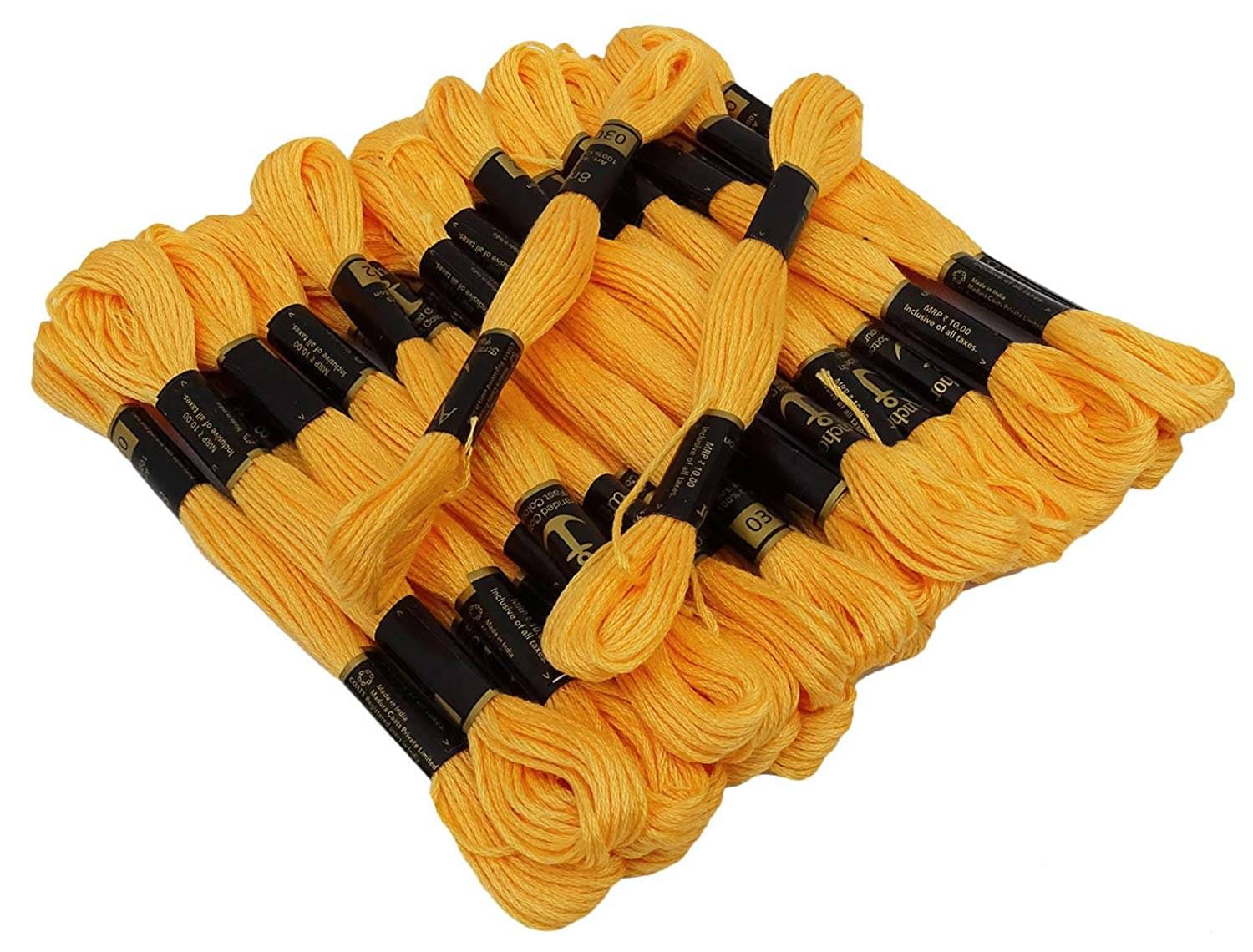     			PRANSUNITA Anchor Stranded Cotton 6 Strand Cross-Stitch Hand Embroidery Stranded Cotton Craft Sewing Floss Thread, Pack of 10 (Anchor 302)