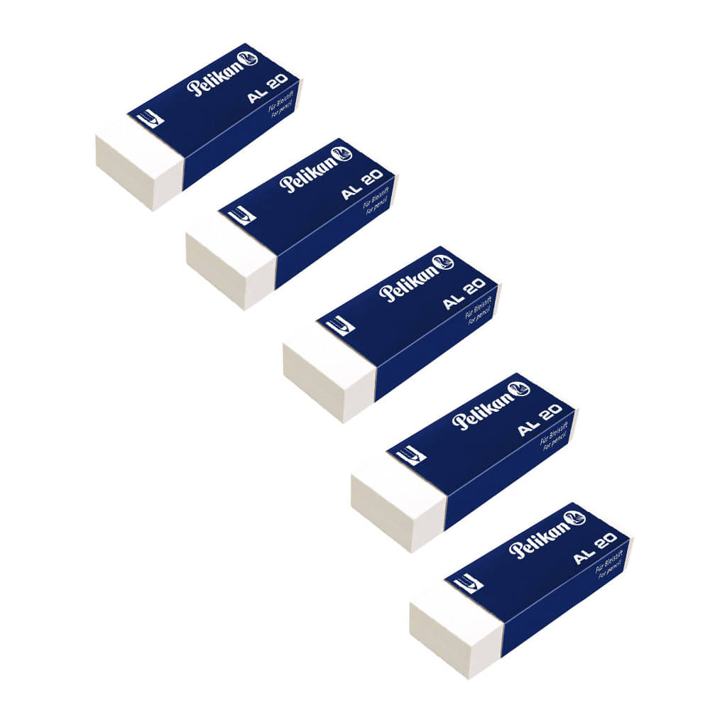 AL 20 PLASTIC ERASERS PACK OF 20