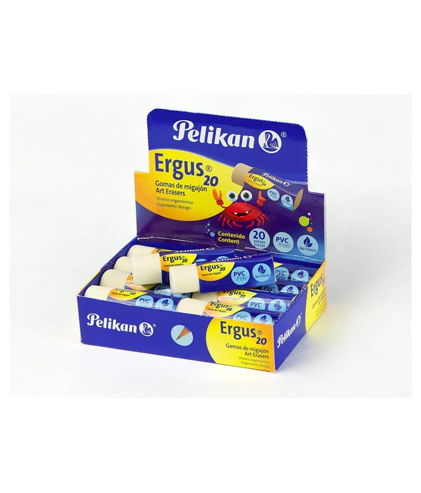 ERGUS ERASERS  PACK OF 20