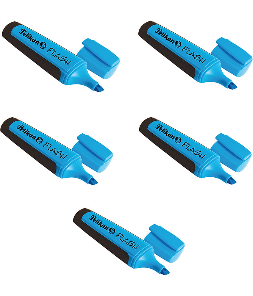 FLASH TEXTMARKER BLUE PACK OF 10 - Stationery | Buy online on ZillyBuy