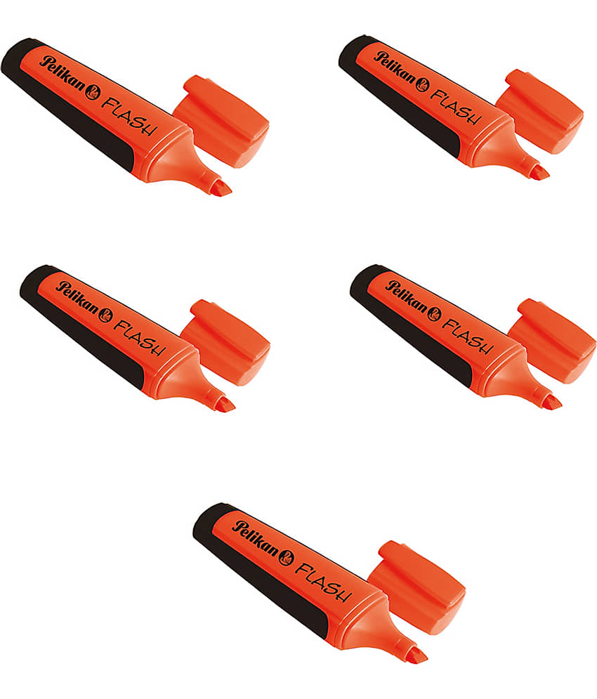 FLASH Textmaker Highlighter Orange - Pack of 10 - Stationery | Buy online on ZillyBuy