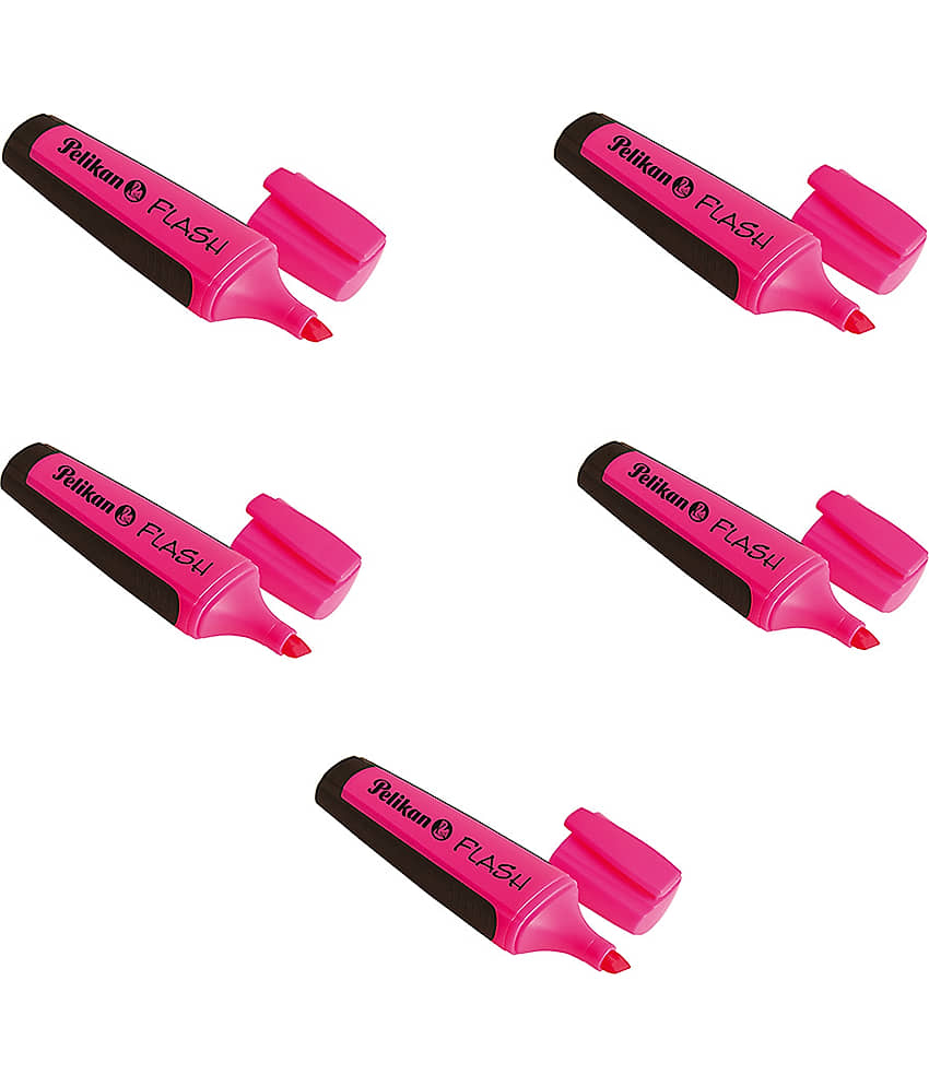 FLASH Textmaker Highlighter Pink - Pack of 10 - Stationery | Buy online on ZillyBuy