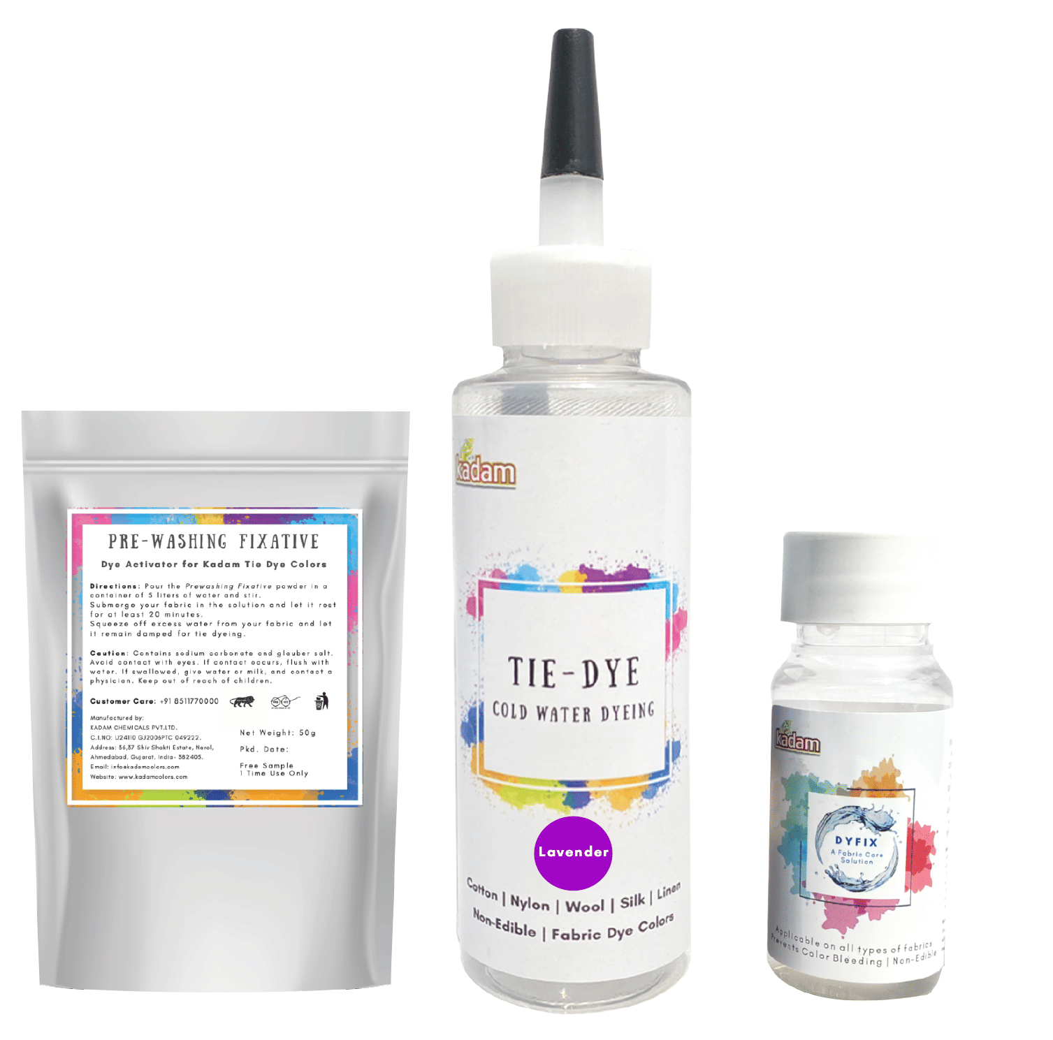     			Kadam Tie Dye Lavender, Cold Water Fabric Dye Color, 100mL Bottle