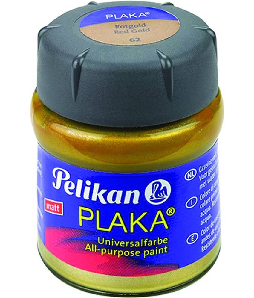 PAINT PLAKA METALLIC SHADES RED GOLD 50 ML - Stationery | Buy online on ZillyBuy