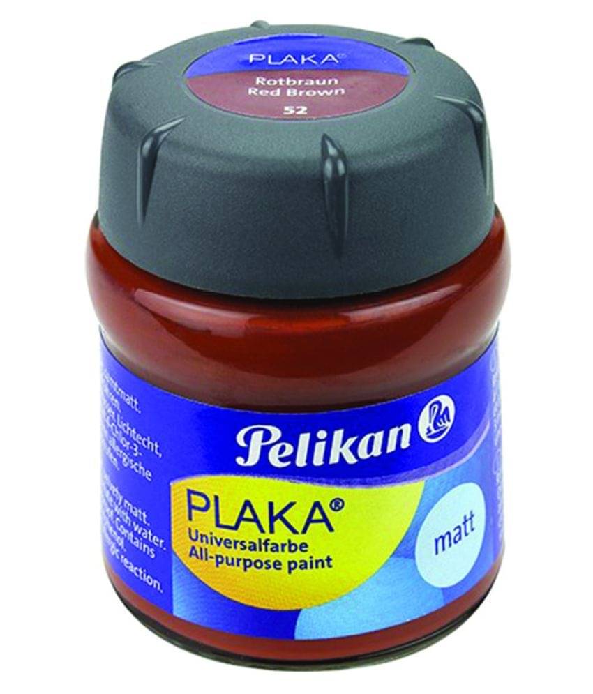     			PAINT PLAKA STD RED BROWN 50 ML