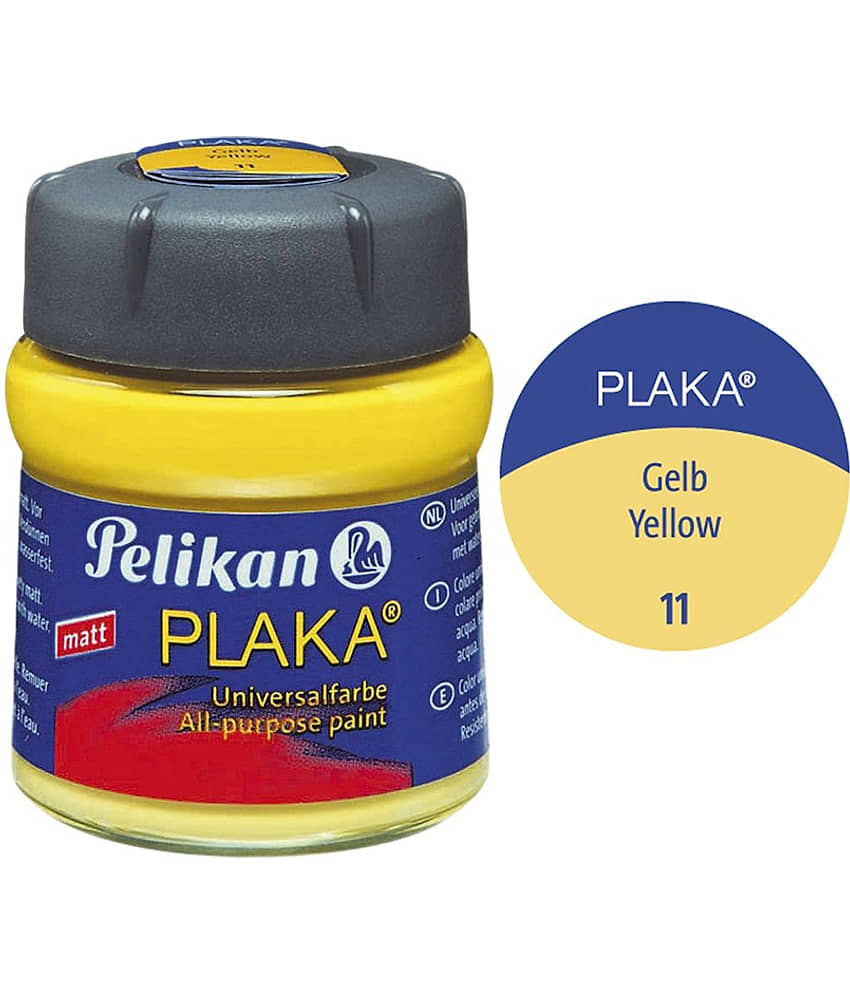 PAINT PLAKA STD SHADES 50 ML YELLOW - Stationery | Buy online on ZillyBuy
