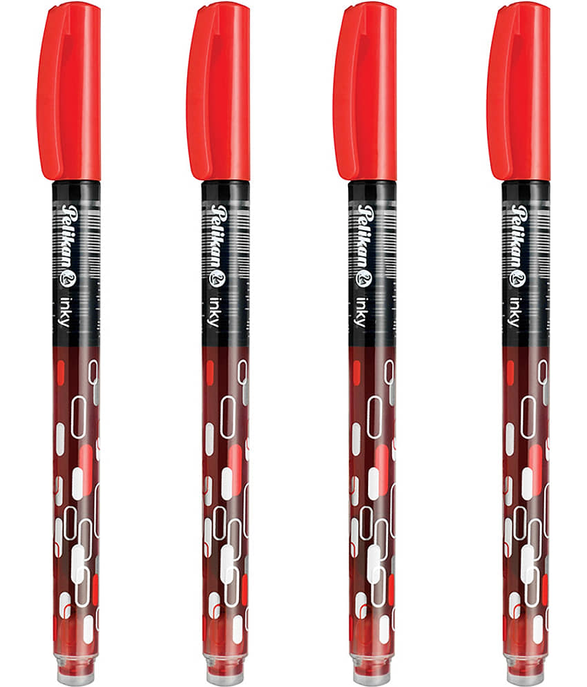 PELIKAN INKY FELT TIP PEN (RED) PACK OF 3 - Stationery | Buy online on ZillyBuy