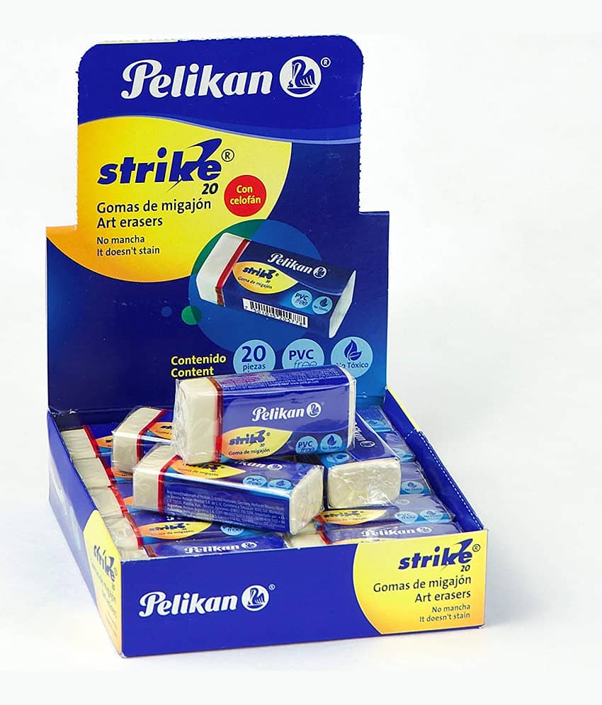 STRIKE ERASER PACK OF 20 - Stationery | Buy online on ZillyBuy