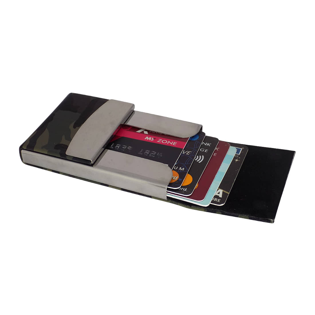 Style 98 Bi-Fold Steel Green ATM Card Holder - Handbags | Buy online on ZillyBuy