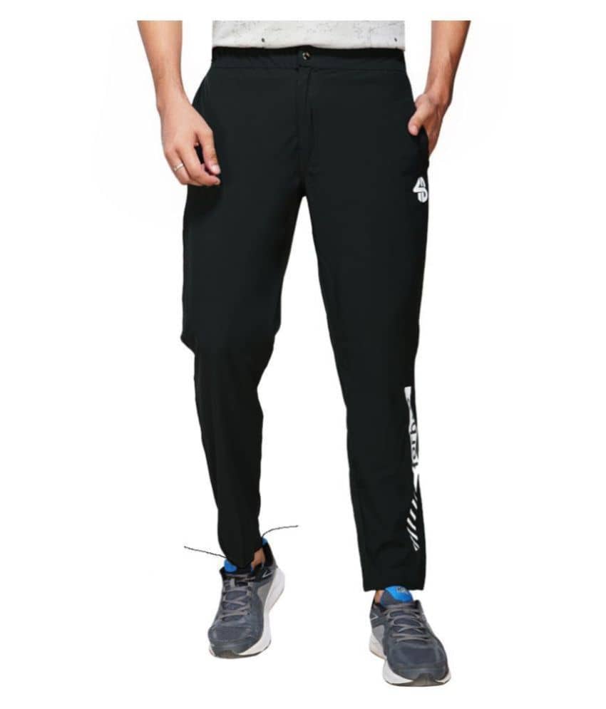 Forbro - Black Polyester Men's Sports Trackpants ( Pack of 1 ) - Track Pants | Buy online on ZillyBuy