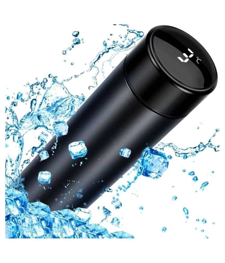     			RIPICHI STORE TEMPERATURE BOTTLE Black 500 mL Steel Water Bottle set of 1
