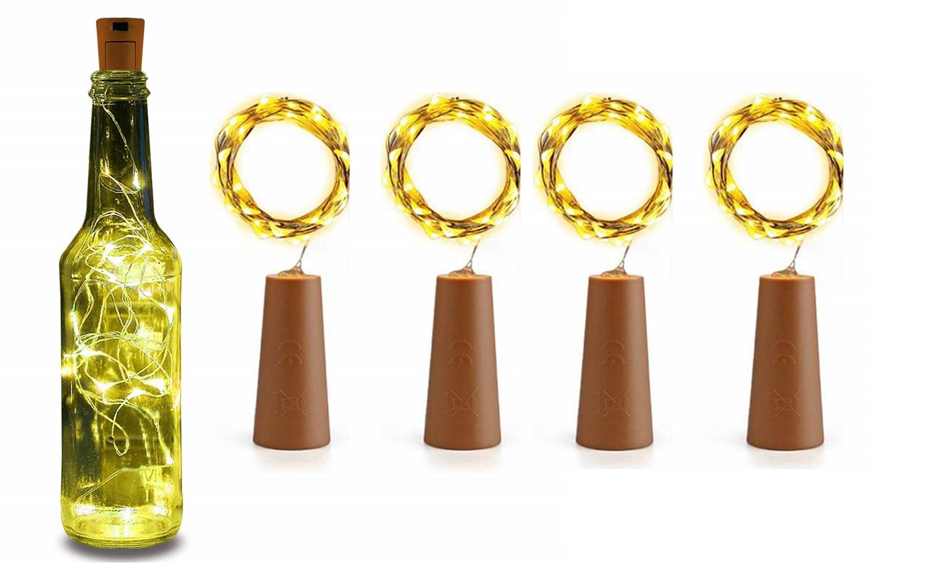 AFTERSTITCH Yellow LED String Light 2 Meter - Pack of 4 AFTERSTITCH Yellow LED String Light 2 Meter - Pack of 4
