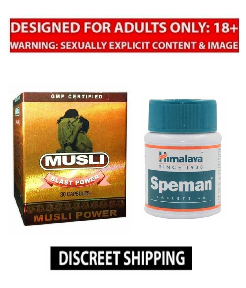     			Himalaya Speman Tablets 60 no.s & Dr Chopra Musli Blast 30 Capsule Combo for Men