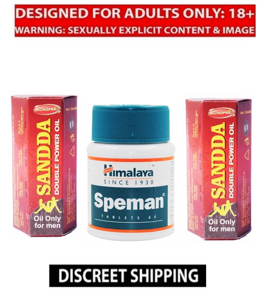     			Dr Chopra Sanda Double Power Massage Oil 15ml X 2 & Himalaya Speman Tablets 60 no.s
