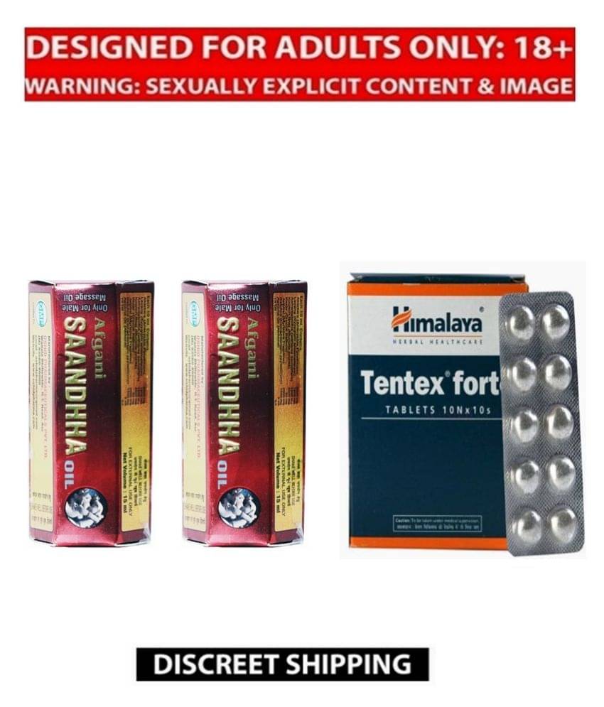     			Himalaya Tentex Forte Tablets 10 no.s & Afgani Saandhha Penis Massage Oil 15ml X 2 (Herbal Oil)