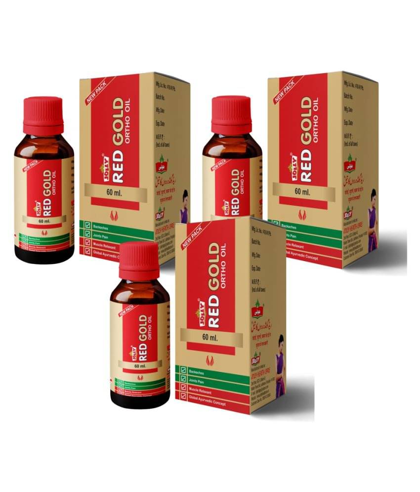     			Jolly Pack of 3 Red Gold Ortho Oil 3 Gm Pack of 3