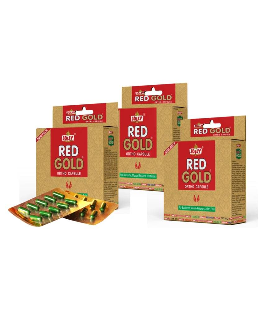     			Jolly Pack of 3 Red Gold Ortho Capsule 3 Gm Pack of 3