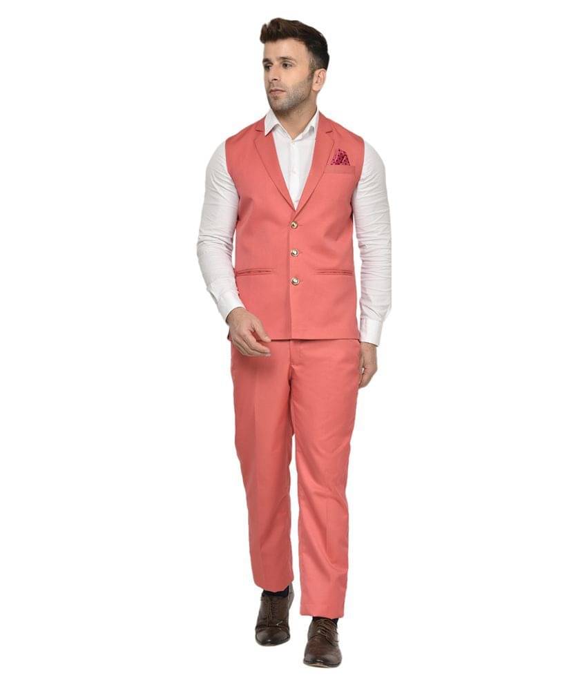     			KMB ROYAL Pink 2 Piece Suit