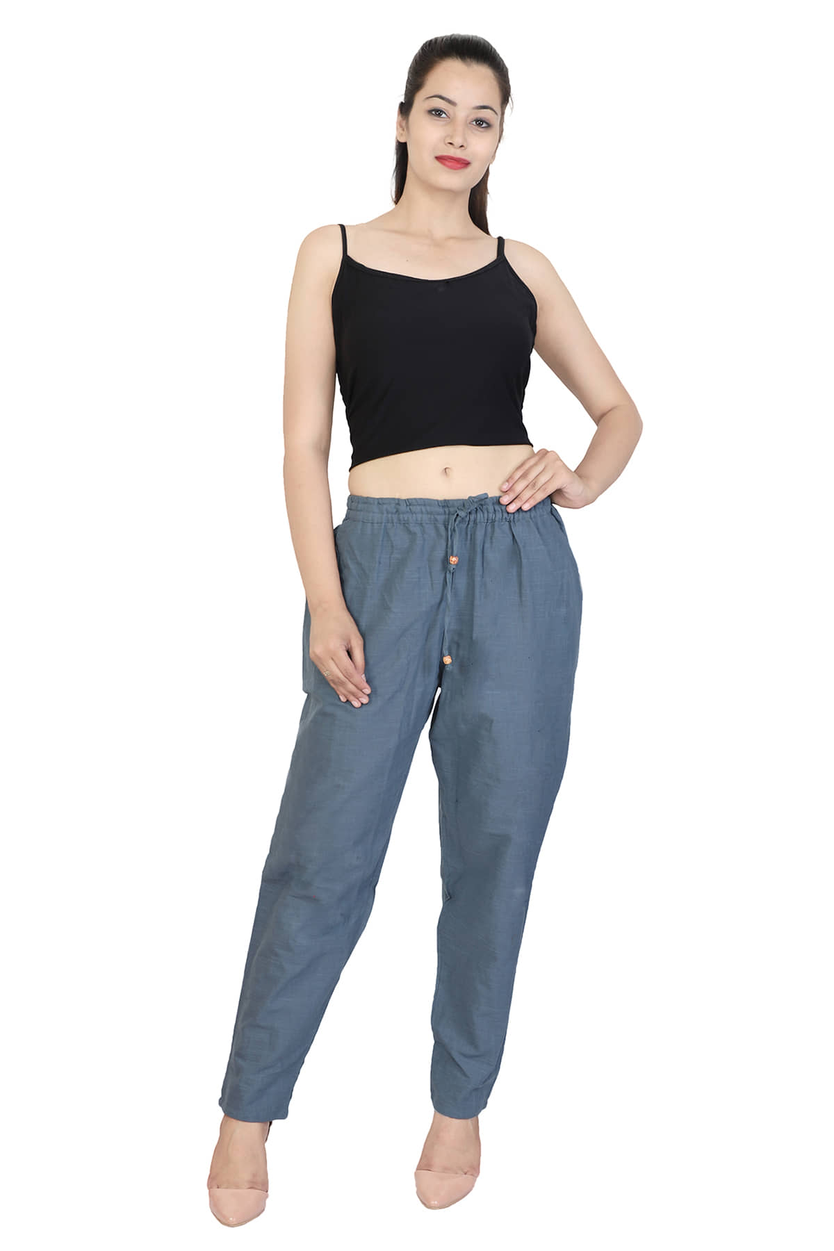 Lee Moda Cotton Casual Pants - Trousers | Buy online on ZillyBuy
