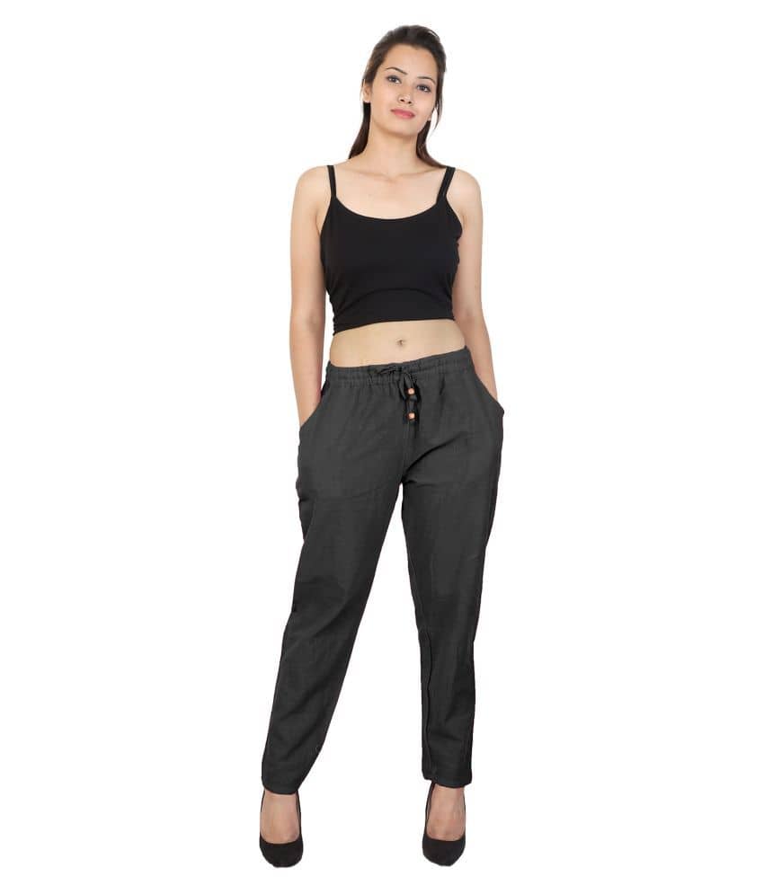 Lee Moda Cotton Casual Pants - Trousers | Buy online on ZillyBuy