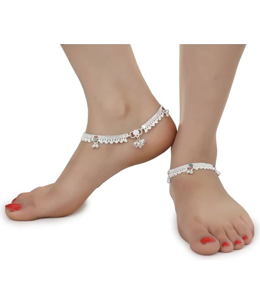 AanyaCentric - Silver Anklets ( Pack of 1 ) - Anklets | Buy online on ZillyBuy