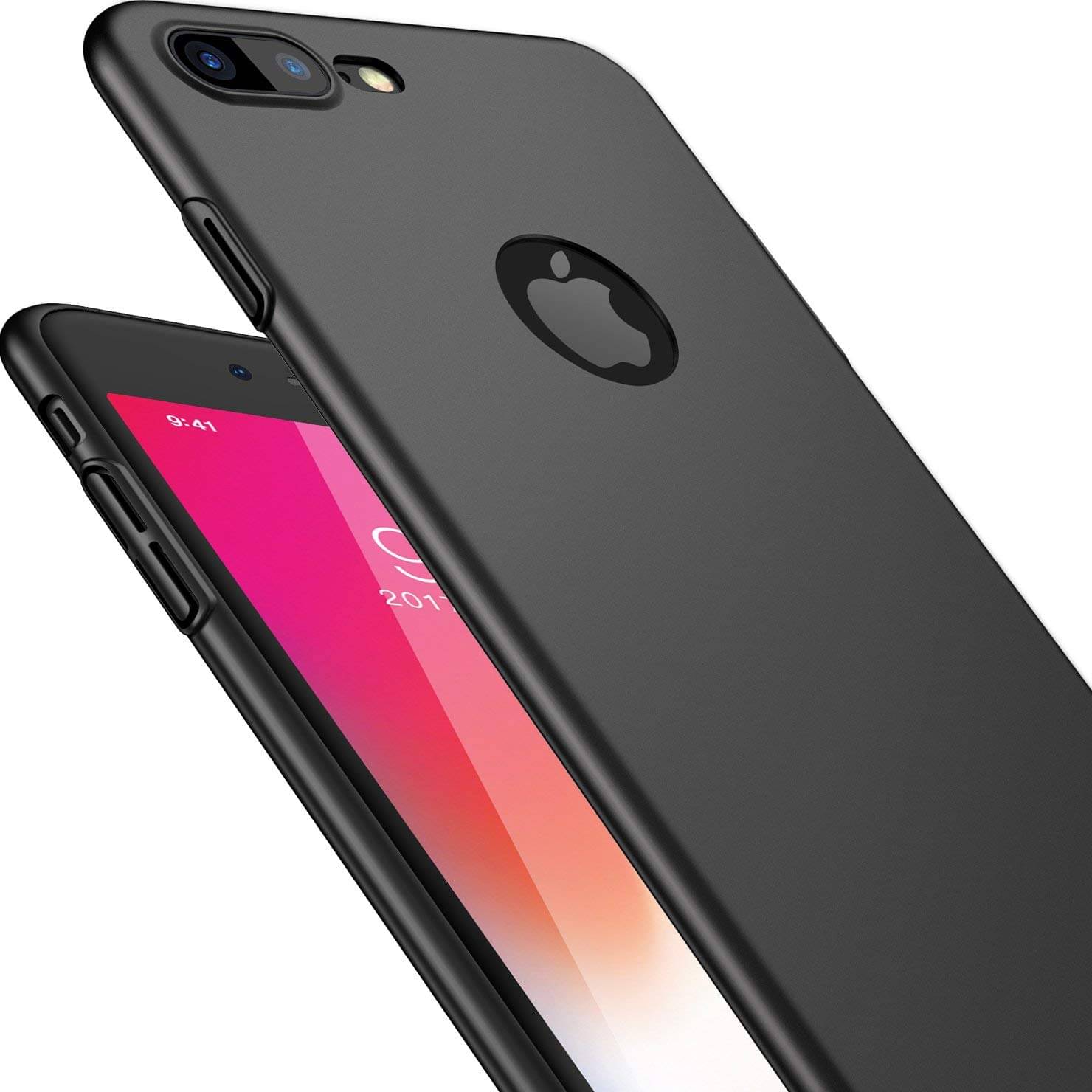     			Apple iPhone 7 Plus Plain Cases Spectacular Ace - Black