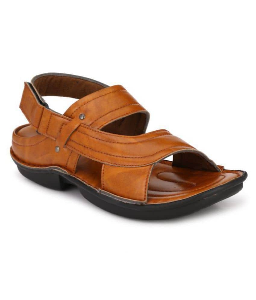 Bucik Black Synthetic Leather Sandals