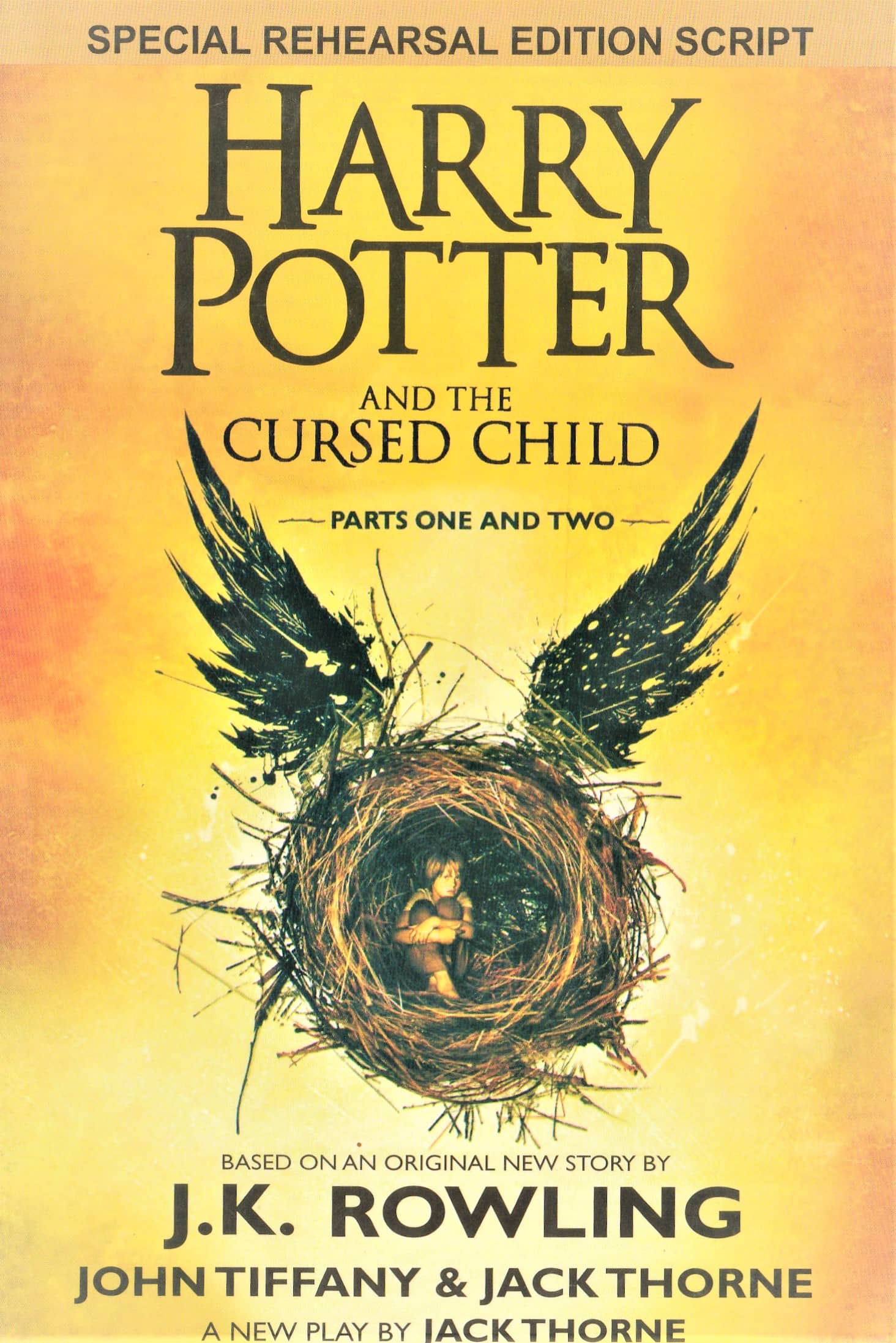 HARY POTTER AND THE CRUSED CHILD ,BY J,K ROWLING ,PART ONE AND TWO,SPECIAL REHEARSAL EDITION SCRIPT.