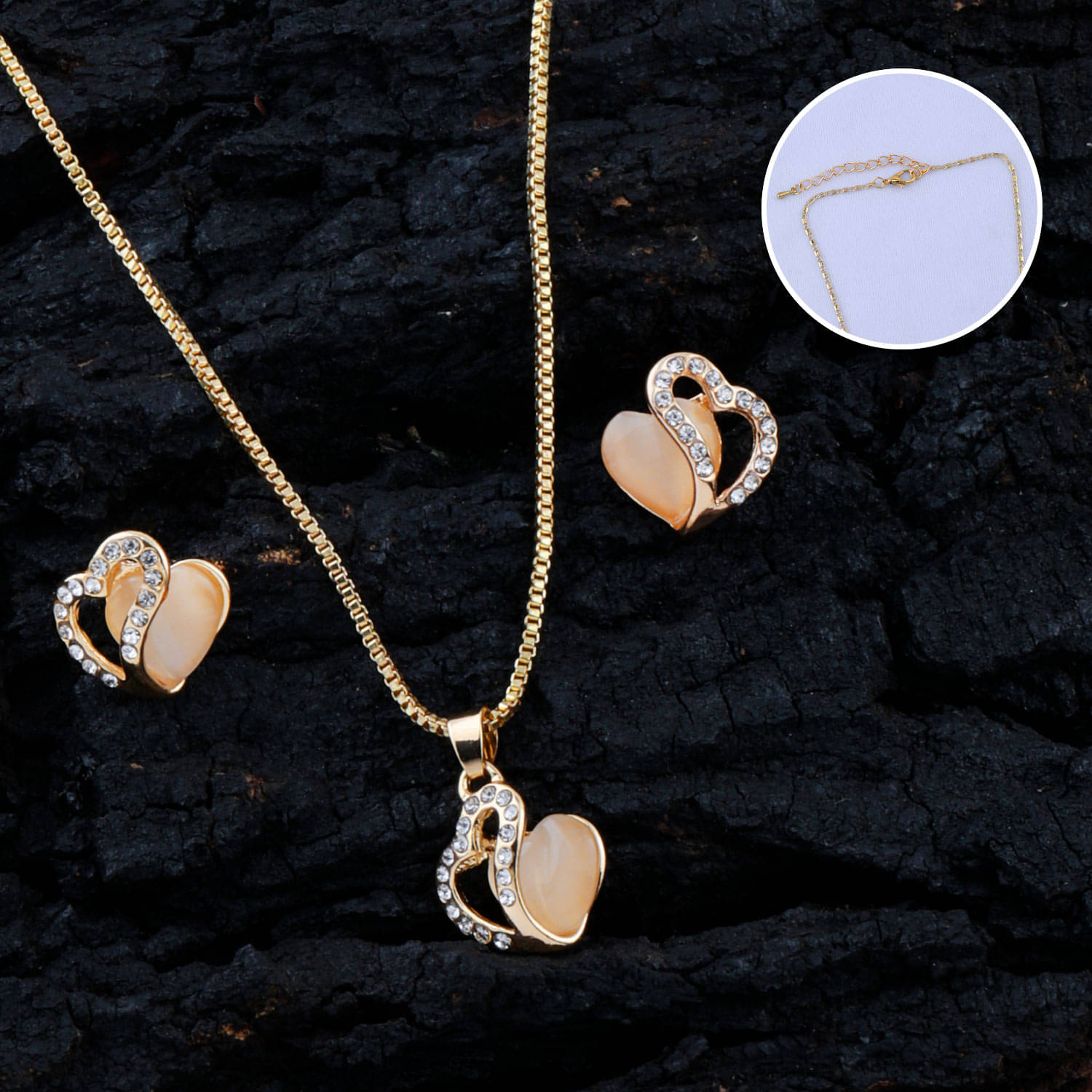Paola Stylish Delicate Party Wear Pendant Set For Women Girl Paola Stylish Delicate Party Wear Pendant Set For Women Girl