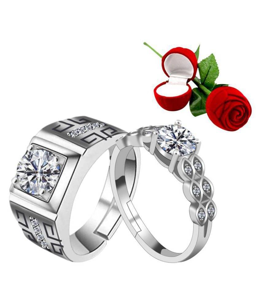     			Silver Shine- Silver Rings (Pack of 1)