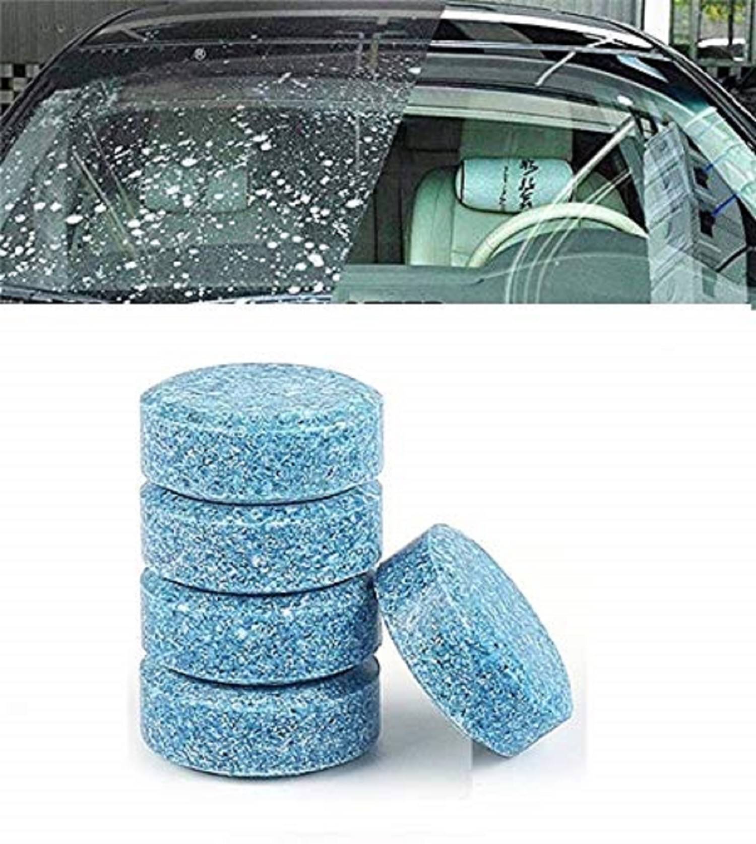     			5pcs/1set Car Windshield Glass Cleaner Car Solid Tablets Wiper Fine Wiper Auto Window Cleaning Car Accessories((Pack of 5 Cleaning Tablet)