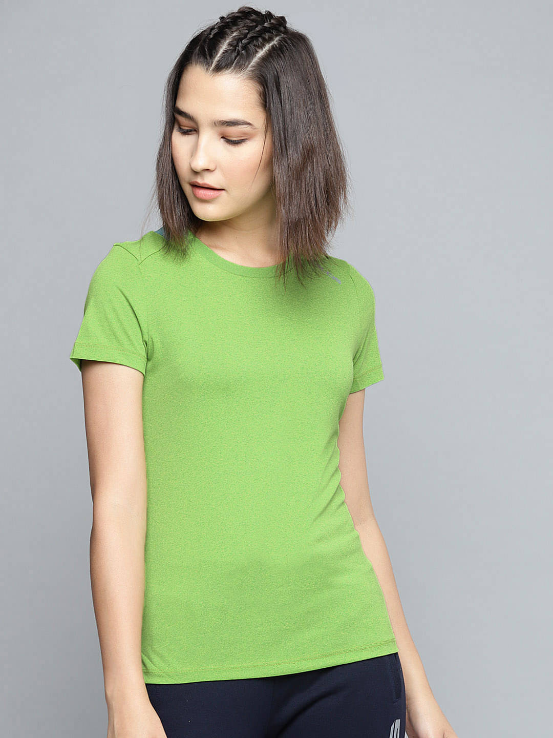     			Alcis Green Polyester Tees