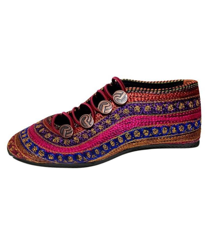     			Apratim Multi Color Ethnic Footwear