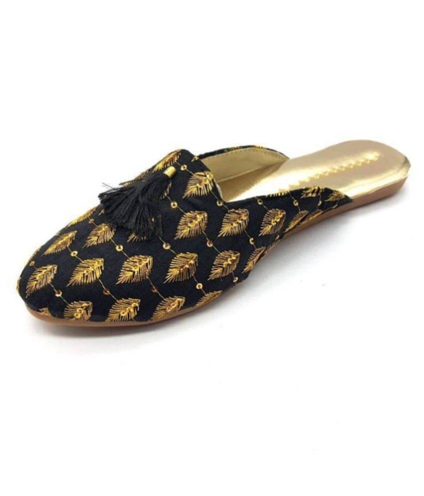     			Raj - Black Women's Mules