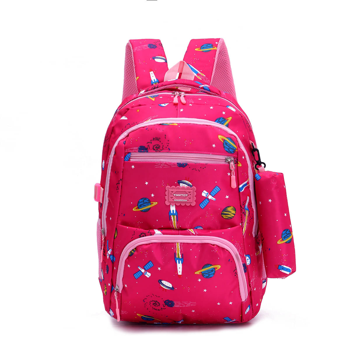     			Tinytot 30 Ltrs Pink School Bag for Boys & Girls