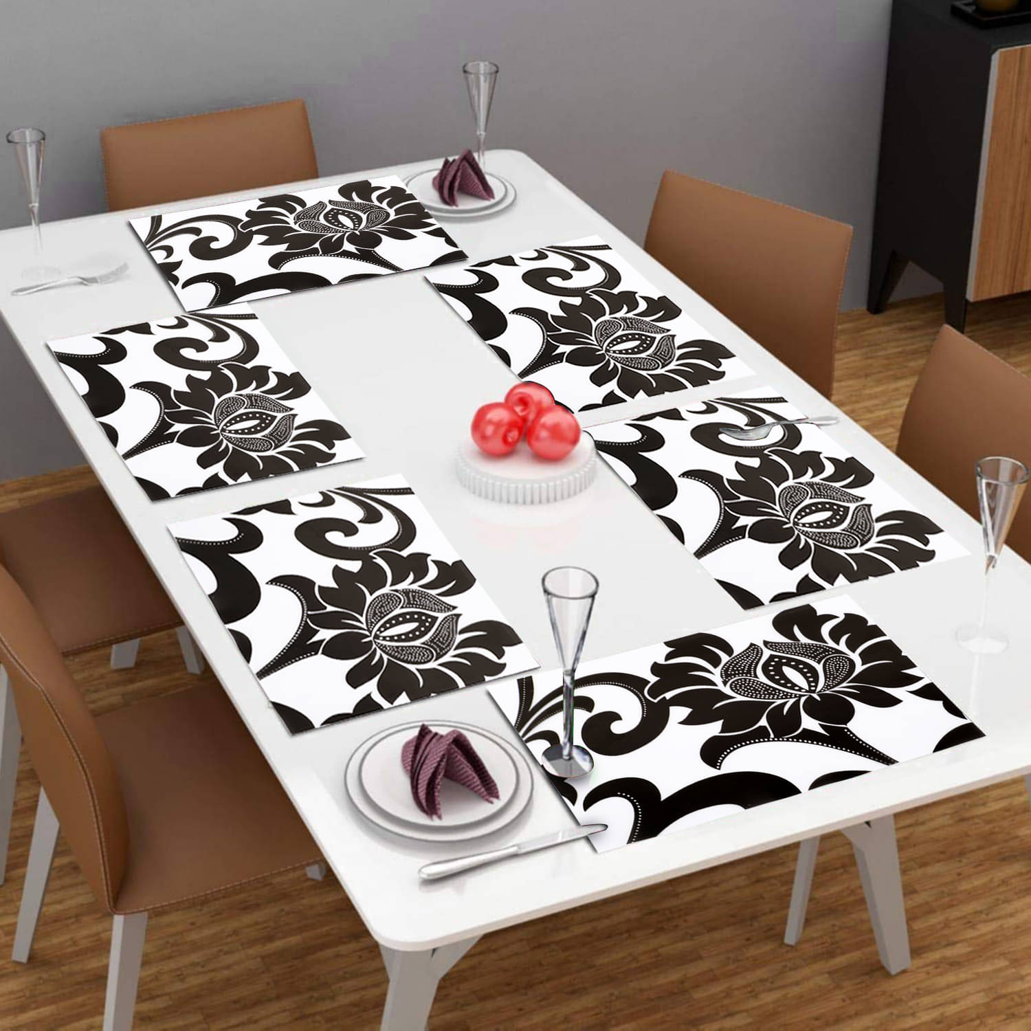    			Set of 6 PVC Table Mats