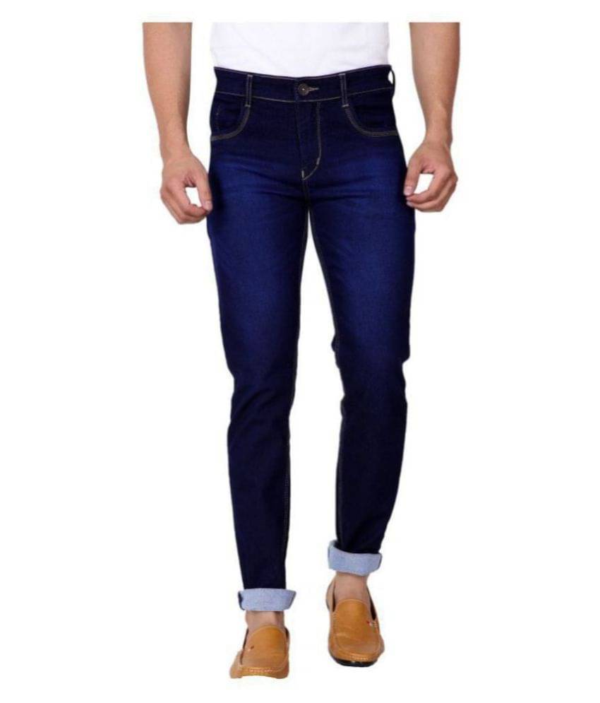 RAGZO Slim Fit Solid Men's Jeans - Dark Blue ( Pack of 1 ) RAGZO Slim Fit Solid Men's Jeans - Dark Blue ( Pack of 1 )