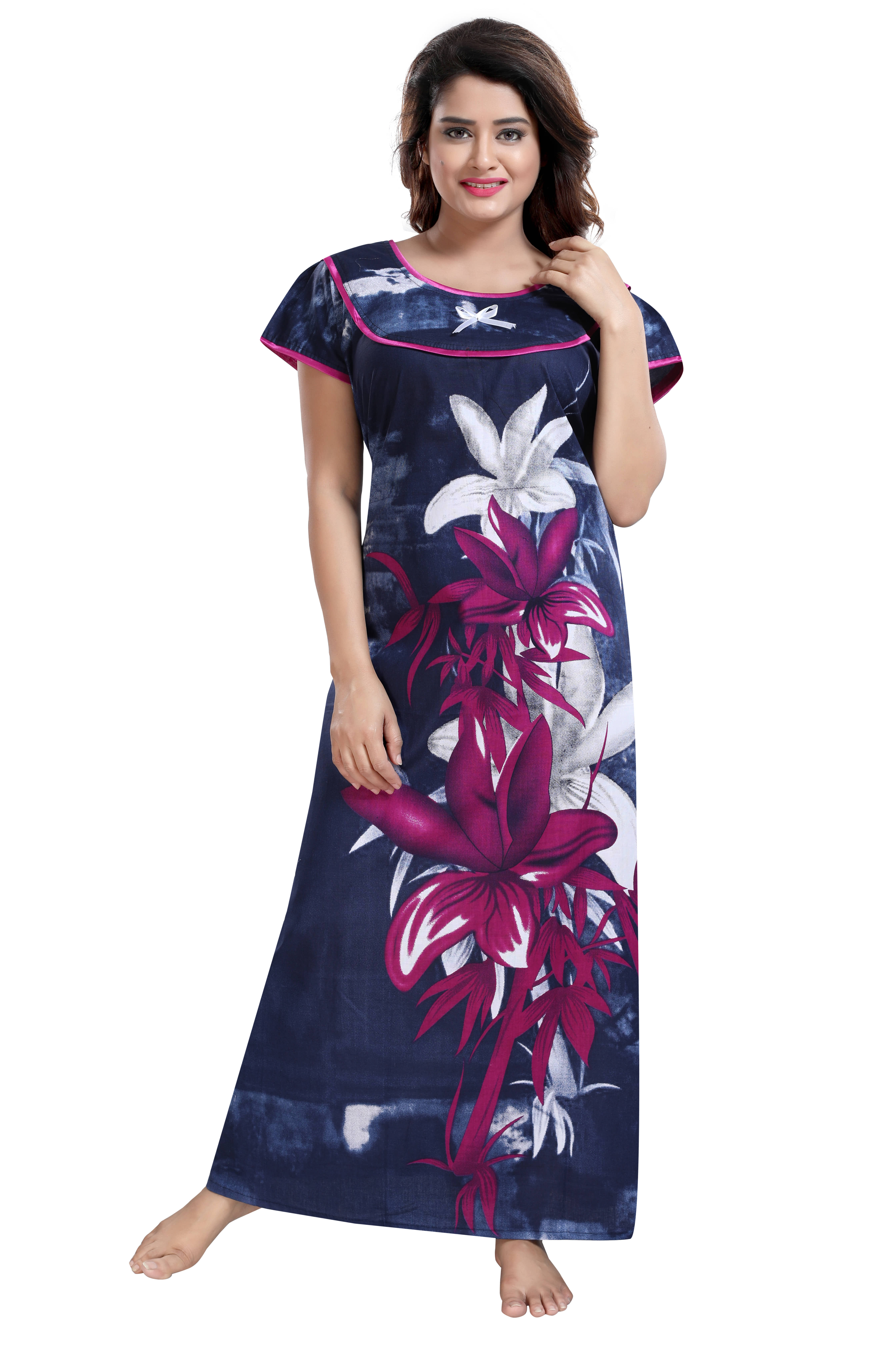 INNER BEATS Cotton Nighty & Night Gowns - Multi Color - Nightwear & Loungewear | Buy online on ZillyBuy