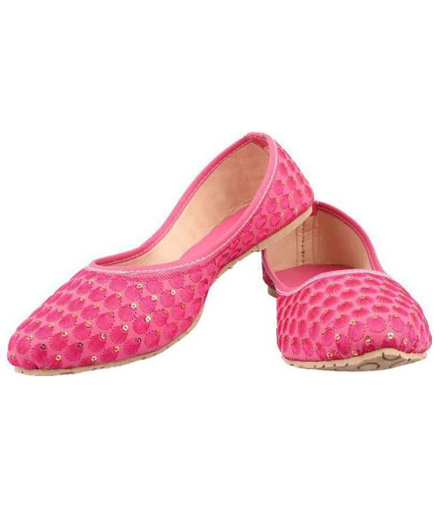 Raj Pink Ethnic Footwear - Ethnic Shoes | Buy online on ZillyBuy