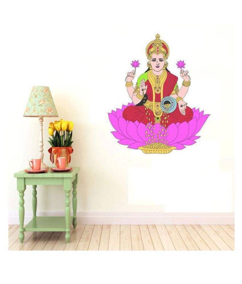 Asmi Collection Goddess Devi Maa Lakshmi Religious & Inspirational Sticker ( 70 x 60 cms ) Asmi Collection Goddess Devi Maa Lakshmi Religious & Inspirational Sticker ( 70 x 60 cms )
